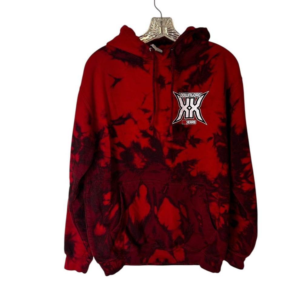 Download Festival 20th Anniversary 2023 Tie‑Dye Hoodie – Red/Black – Size M - Picture 5 of 11
